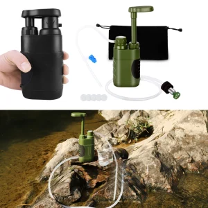 Outdoor Water Filter Filtration System Portable Camping Water Survival Tool