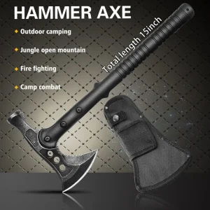 2 in 1 Tactical Axe Outdoor Hunting Camping Survival