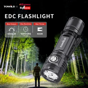 TOWILD BC10 EDC Flashlight Portable Camping  Outdoor Lighting